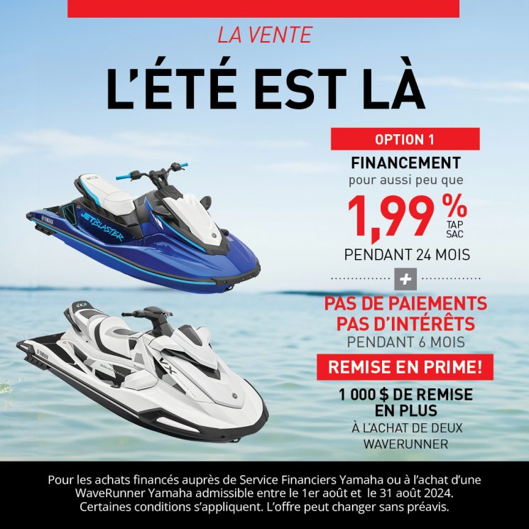 Vente fin de l’été Waverunner 2024 !